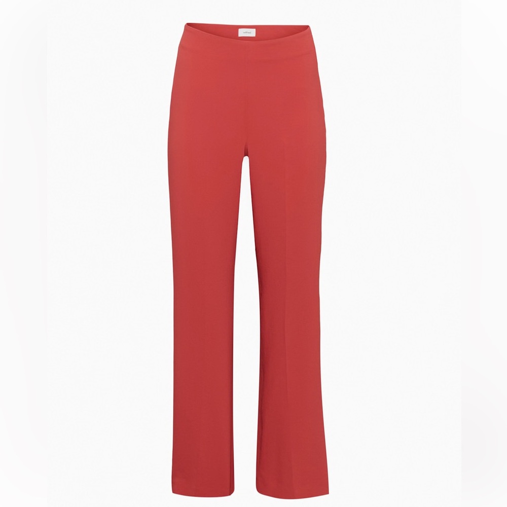 Aritzia Wilfred fountain pants rosy red site 00
